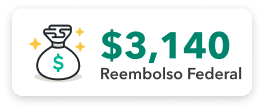 Reembolso Federal, $3,252